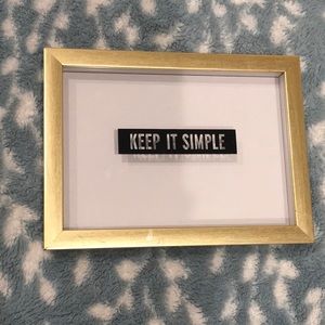 “Keep it Simple” Small Picture Frame Decor